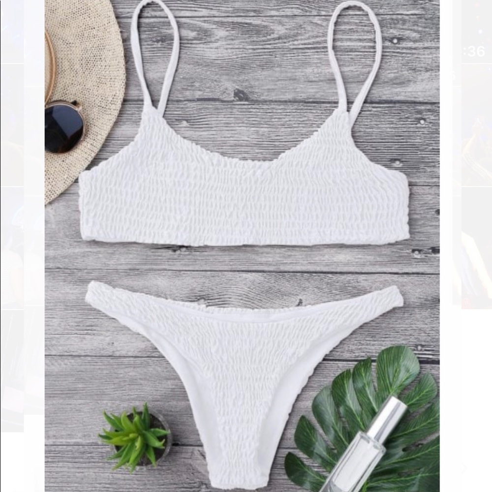 Zaful Smocked Bikini Brand New